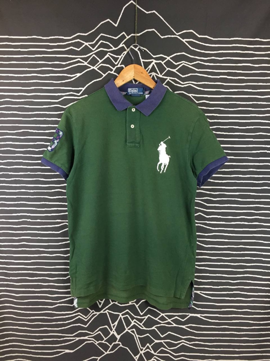 Vtg Polo Ralph Lauren Big Logo Custom Fit Polo Tee / Rock & Roll / Hip ...