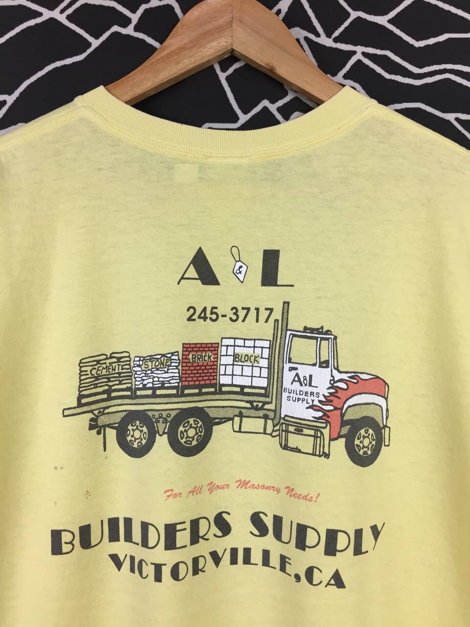 Entry Clothing A&L Builders Supply Victorville Tee / Rock Roll / Japan