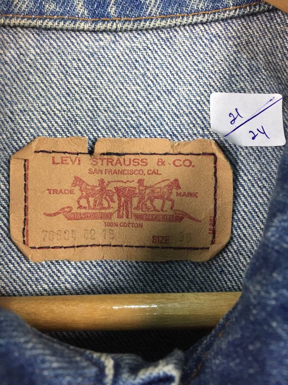 Vtg Levi's Strauss Co.  Made in Great Britain Tru… - image 8