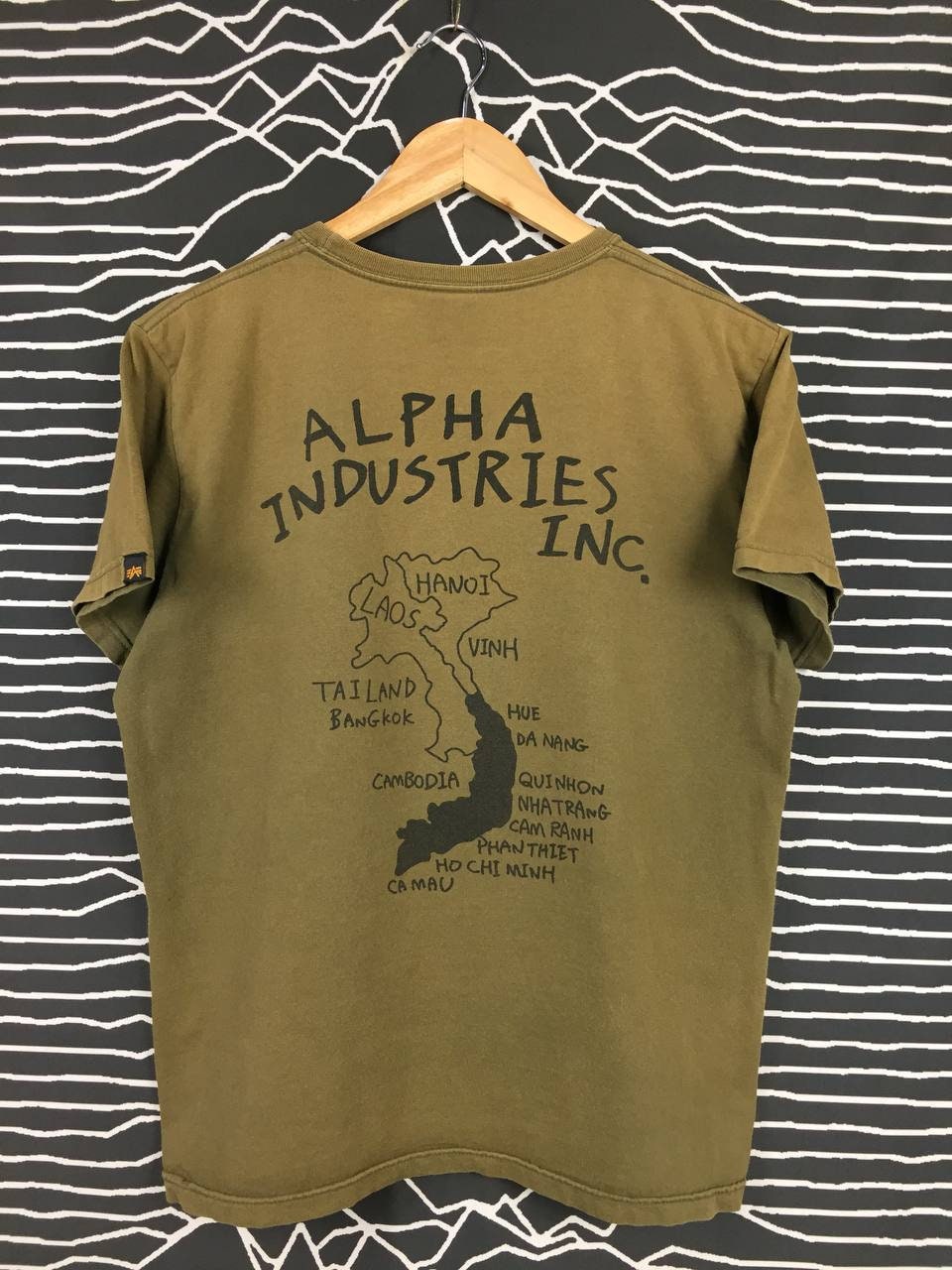 Alpha Industries Inc. Vietnam Maps American Sportswear Military Tee /  Japanese Brand T Shirt / Japanese Streetwear T Shirt Size M - Etsy