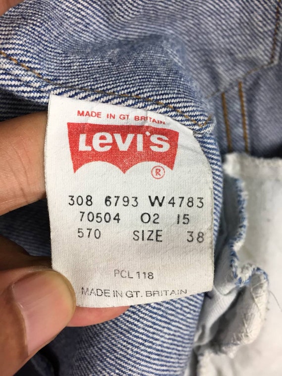 Vtg Levi's Strauss Co.  Made in Great Britain Tru… - image 9