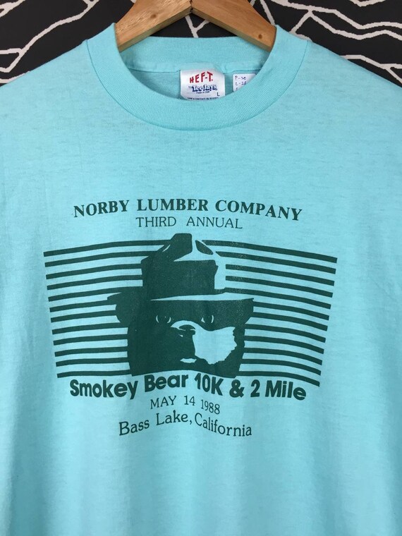Vtg 80s 50/50 Hef T by Tee Jays Norby Lumber Comp… - image 2