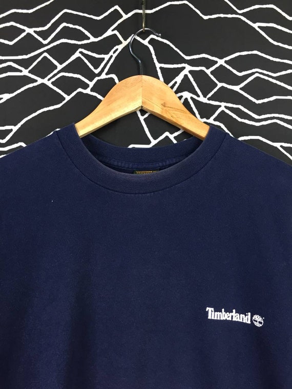 Vtg 00s Timberland Made In Usa Logo Graphic Tee /… - image 4