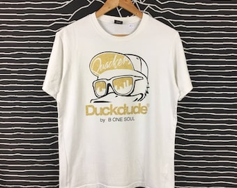 Duck Dude B One Soul Graphic Streetwear Tee / Japanese Brand / Harajuku T Shirt / Japanese Streetwear T Shirt Size M