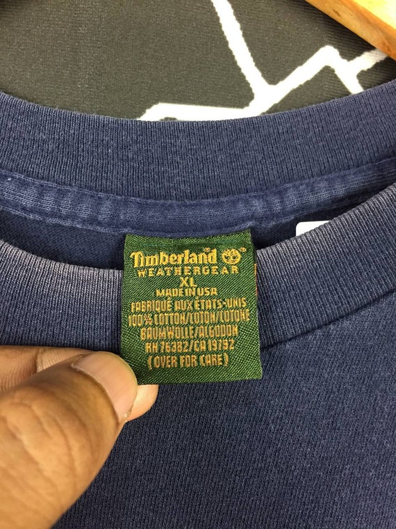 Vtg 00s Timberland Made In Usa Logo Graphic Tee /… - image 7