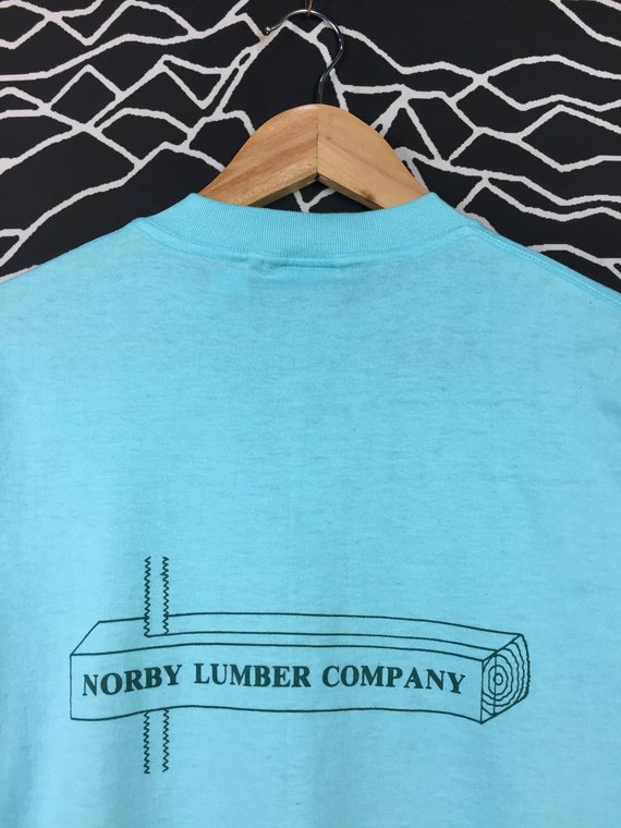Vtg 80s 50/50 Hef T by Tee Jays Norby Lumber Comp… - image 10