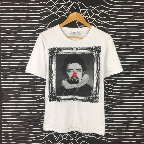 Vivienne Westwood Comic Relief Rowan Atkinson Mr Bean Tee / Luxury /Antwerp Six / 90s Fashion Brand Plain Tee Size L