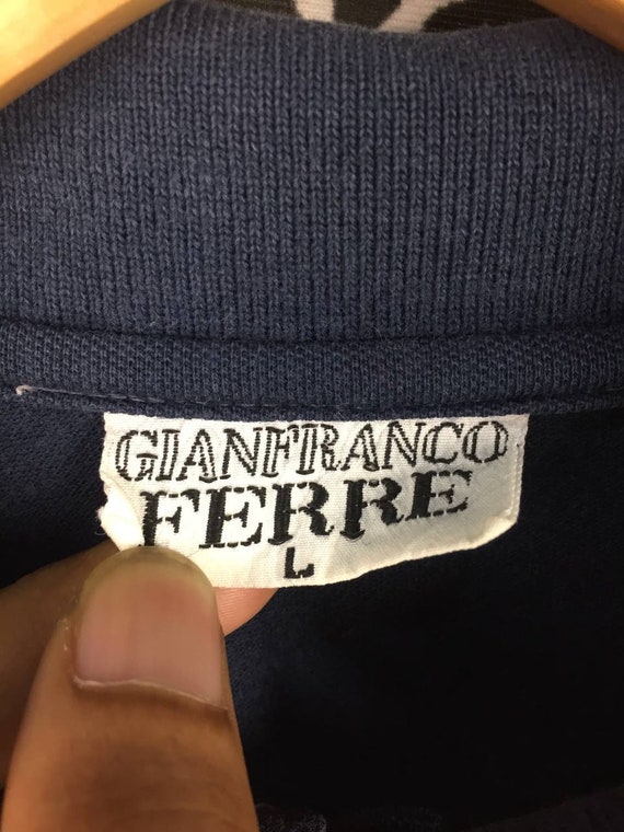 Vtg Gianfranco Ferre Small Logo Polo Tee / Luxury… - image 5