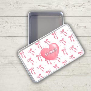 Personalised Tin, Cookie Tin, Treat Tin, Personalised Keepsake Tin, Gift for her, Small Keepsake, Storage Tin, Personalised Gifts, Coquette
