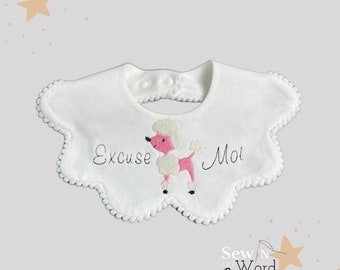 Excuse Moi Collar Baby Bib