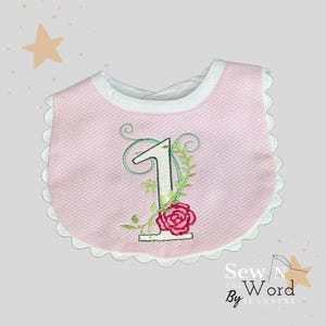 First 1st birthday bib