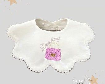 Darling Purse Collar Baby Bib