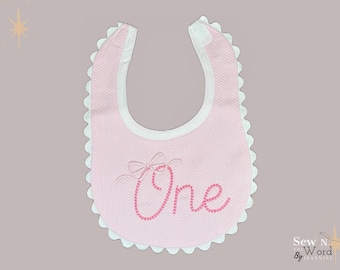 Take a Bow First Birthday Bib