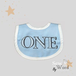 First (ONE) Birthday bib