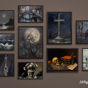Dark Academia Wall Decor | Gothic Wall Art Bundle | Dark Wall Art Decor | Dark Academia prints | Witchy decor
