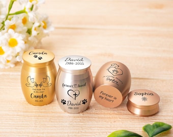 Personalized Mini Urn, Tree of Life Cremation Urn, Funeral Urn, Human Urns, Child Urns, Custom Ash Keeper, Engraved Urns, Mini Memorial Urn