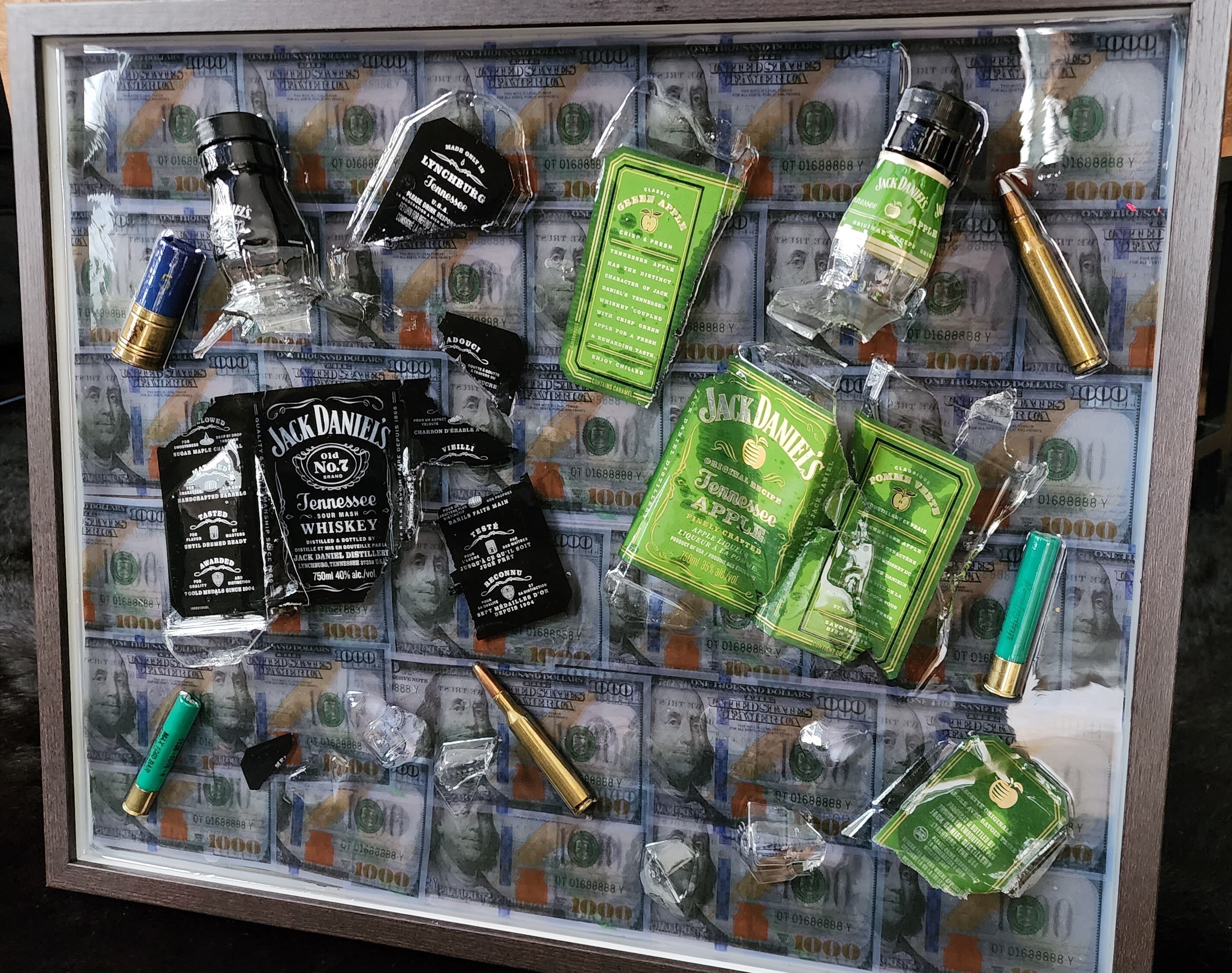 Smashed Bottle Art Etsy