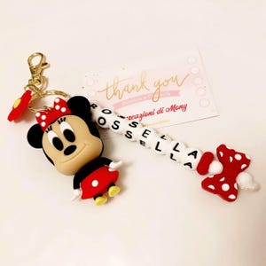 Portachiavi personalizzato con nome e figura cartone animato