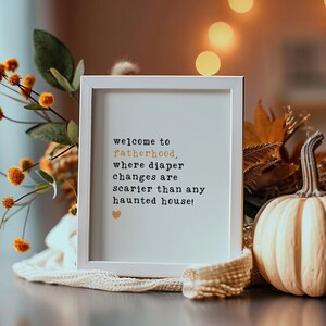 Benvenuto nella paternità / Papà per la prima volta / Biglietto d'auguri digitale di Halloween / Biglietto stampabile / Regalo divertente spettrale per lui