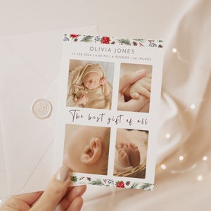 Faire-part nouveau-né personnalisé | de remerciements pour bébé de Zazzle.be Liste d'envies Vous avez des idées ? Faire-part de naissance Noël | Nouvelle carte bébé 2024 avec photo | Carte pour les nouveaux parents