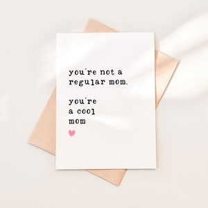 Eres una mamá genial / Feliz día de la madre / Tarjeta de cumpleaños para mamá / Regalo para ella / Póster de hijo e hija / Regalo de agradecimiento imprimible / Te amo