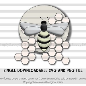 Bumble bee panal / archivo SVG PNG / salvar a las abejas