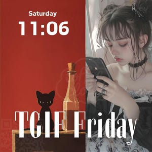 猫の壁紙かわいいiPhoneロック画面かわいい居心地の良い猫の携帯電話の背景韓国のデジタルアートスマートフォン猫の壁紙ワインレッド黒猫
