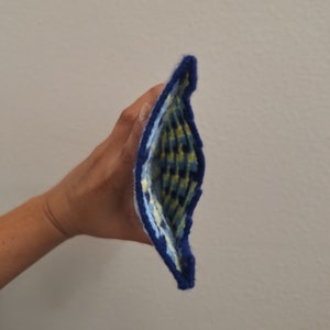 JW Tract Holder Bag/ Blue/ Handmade Plastic Canvas Pattern image 3