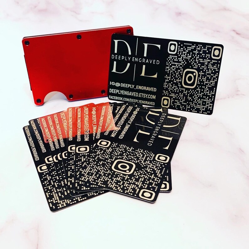 Custom Aluminum Business Cards Personalized Metal Cards for