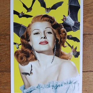 Ansichtkaart van papieren collage