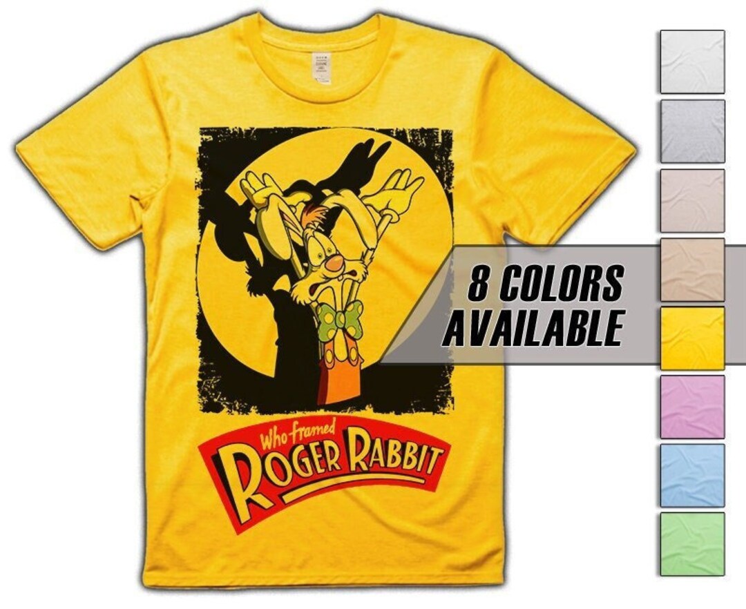 Who Framed Roger Rabbit V7 Movie T Shirt 8 Colors 8 Sizes S-5XL Vintage ...