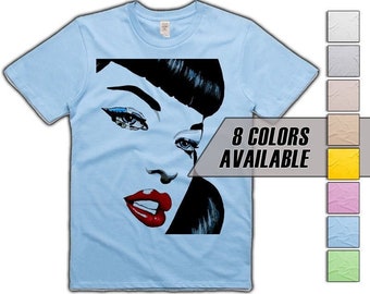 Bettie Page V23 movie T shirt 8 colors 8 sizes S-5XL vintage look soft cotton T shirt