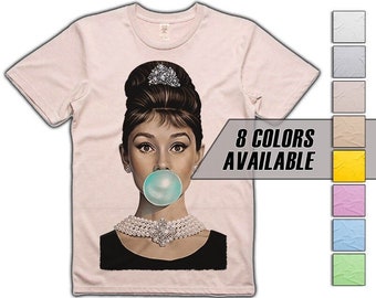 Breakfast at Tiffany's - Audrey Hepburn V1 movie T shirt 8 colors 8 sizes S-5XL vintage look soft cotton T shirt