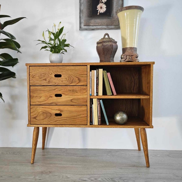 Commode en chêne, commode en bois, Réf. 3004