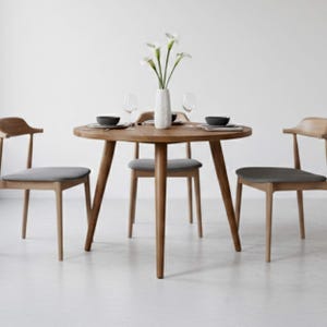 Handgemaakte massief eiken ronde tafel - Raícex Nobles - DValenti