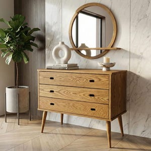 Chest of drawers in oak / Wooden Dresser, Ref. 03001 image 2