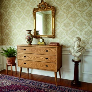 Chest of drawers in oak / Wooden Dresser, Ref. 03001 image 1