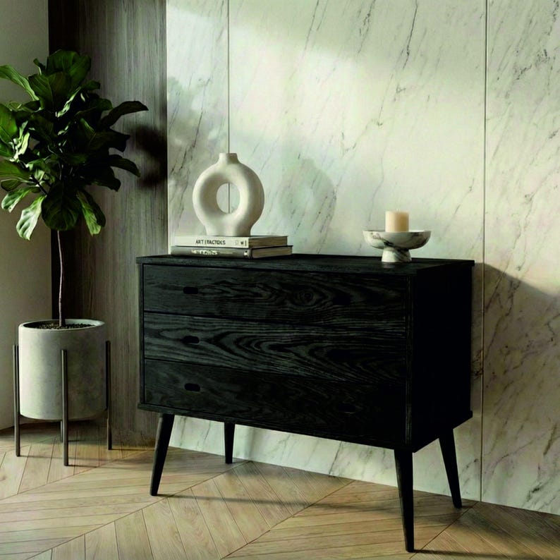 Chest of drawers in oak / Wooden Dresser, Ref. 03001 image 7