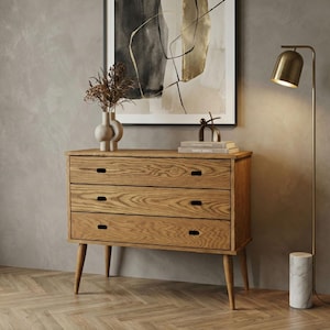 Chest of drawers in oak / Wooden Dresser, Ref. 03001 image 6