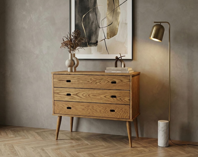 Chest of drawers in oak / Wooden Dresser, Ref. 03001 image 6