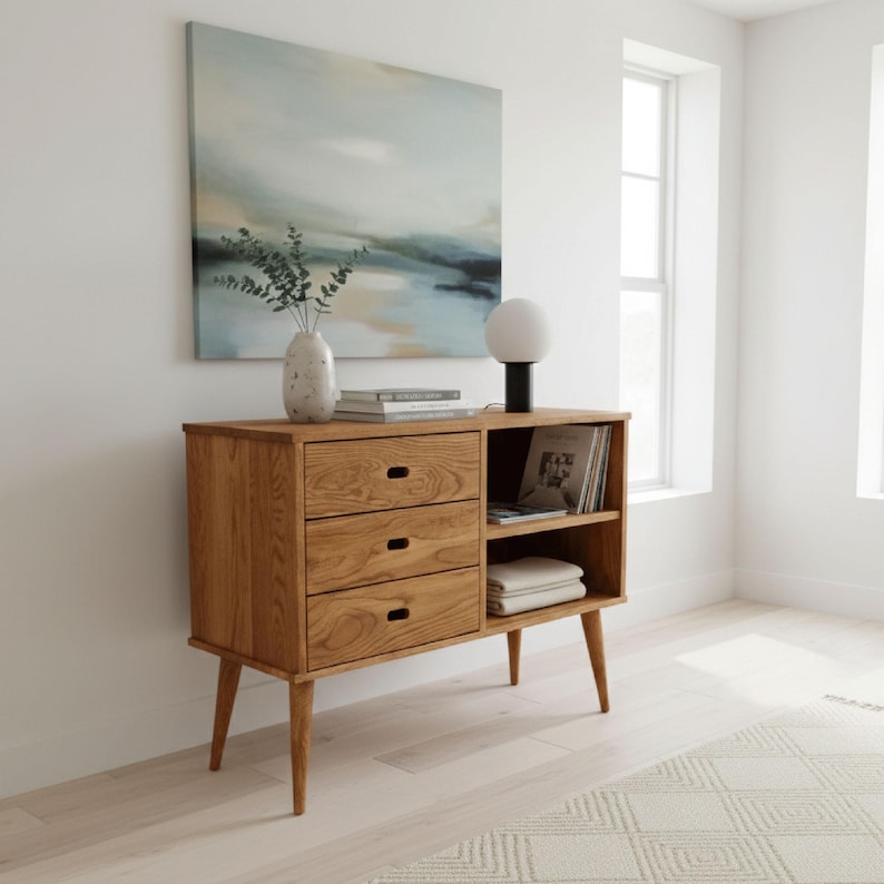 Chest of drawers in oak / Wooden Dresser, Ref. 03004 image 7
