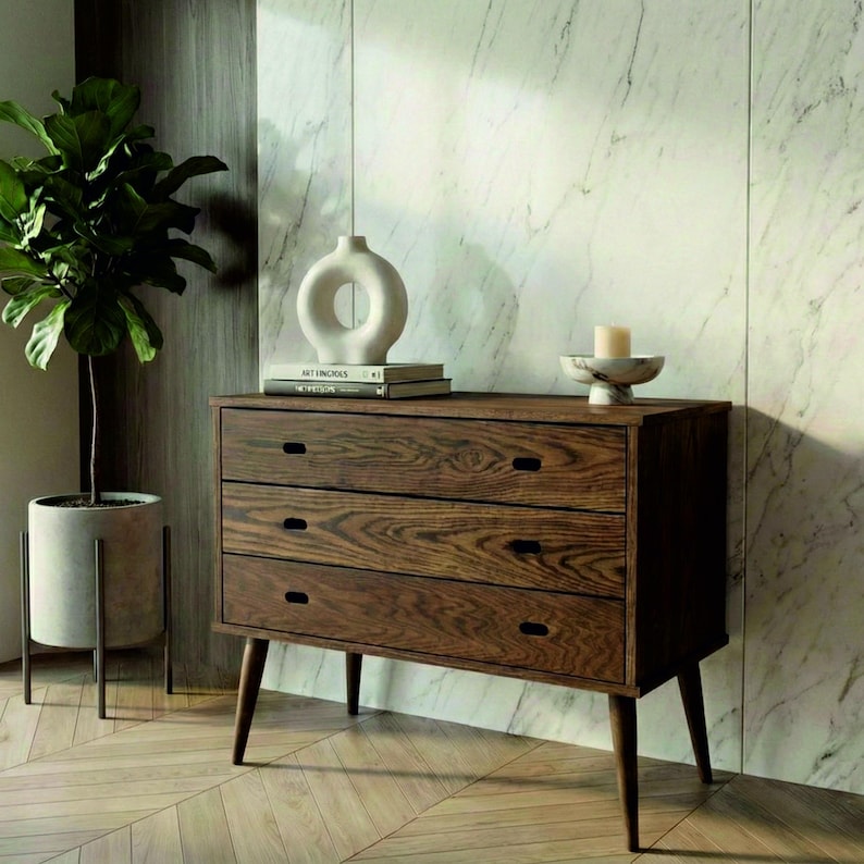 Chest of drawers in oak / Wooden Dresser, Ref. 03001 image 5