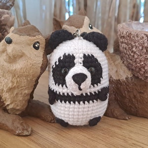 Amigurumi Panda Keychain Crochet Pattern