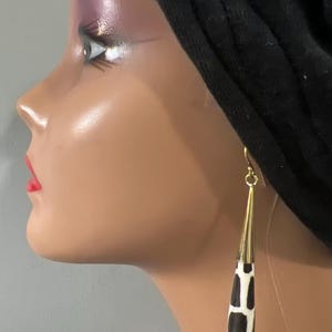 Boho Earrings: 3 set ethnic Africa Masai  bone horn earring birthday Christmas new year cultural gift for women friend girlfriend
