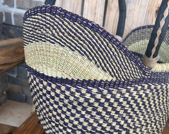 Authentic Handwoven Versatile Decor Shopping Beach Basket