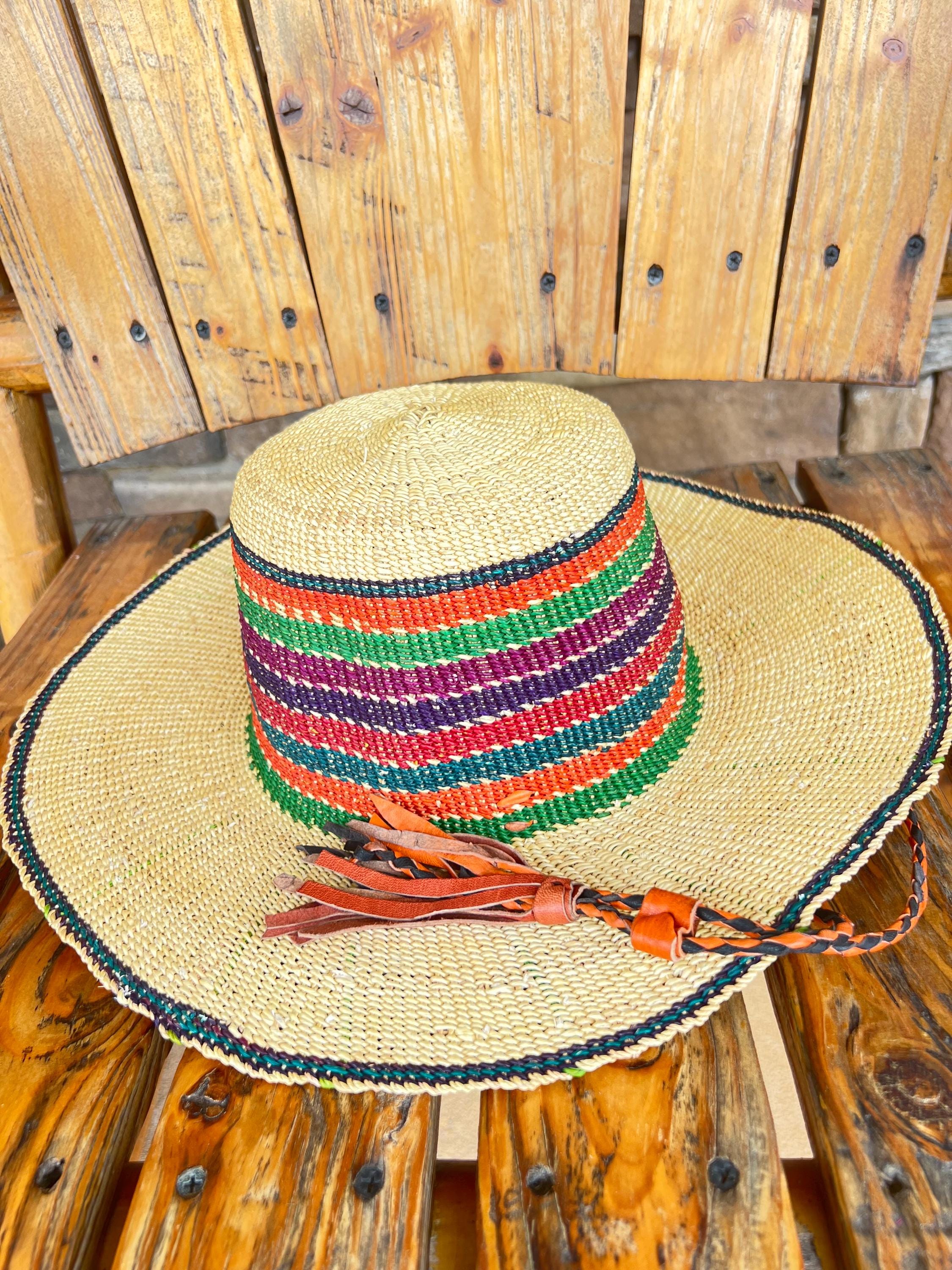 Straw Sun Hat with removable Mustard Pom Pom Trim paloma-sun-hat-lifestyle-3.jpg  main image 2
