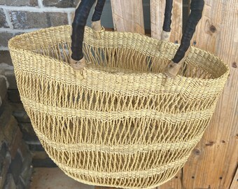 Authentic Handwoven Versatile Bouquet Decor Shopping Beach Basket