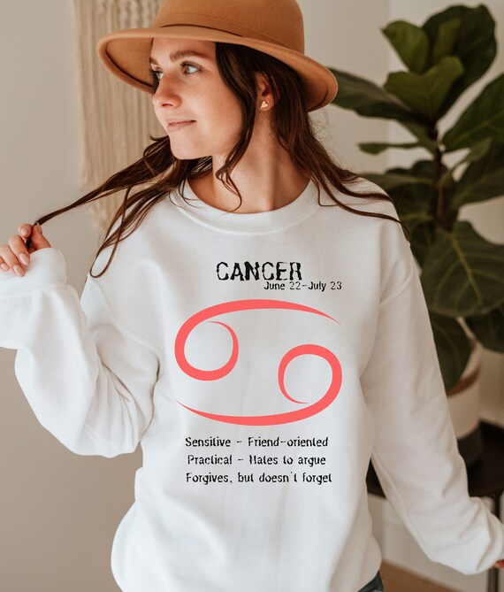 Cancer zodiac sweatshirt top