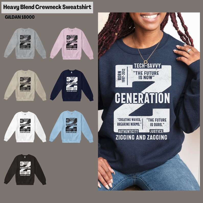 Gen Z Clothing Symbol Z Generation Print Future is Now Tech - Etsy
