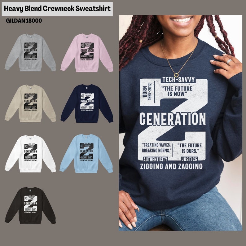 Gen Z Clothing Symbol Z Generation Print Future is Now Tech Etsy